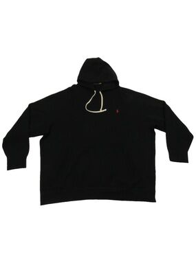 NWOT Ralph Lauren Polo Black Red Pony Big & Tall Hooded Pullover Sweatshirt 4XB